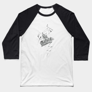 Destination Unique Black White Abstract Art Baseball T-Shirt